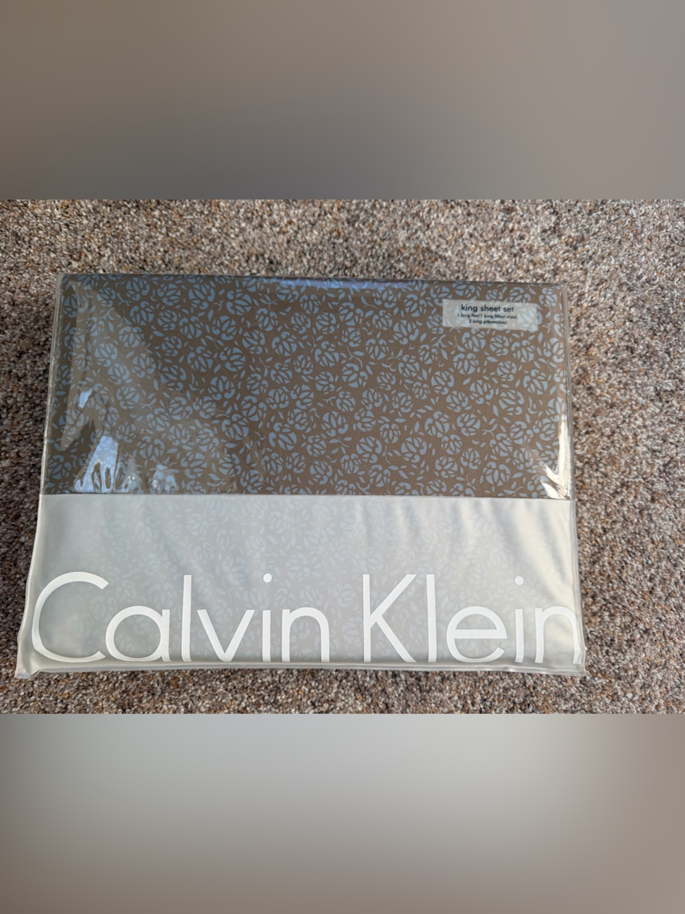Calvin Klein King Sheet Set from Cayman Collection NWT